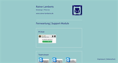Desktop Screenshot of anrainer.de
